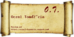 Oczel Tomázia névjegykártya